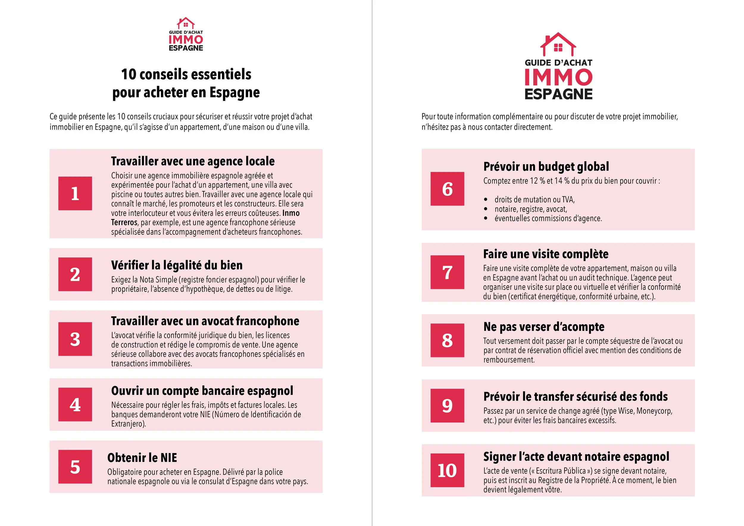 Guide d'achat d'un bien immobilier en Espagne : 10 conseils